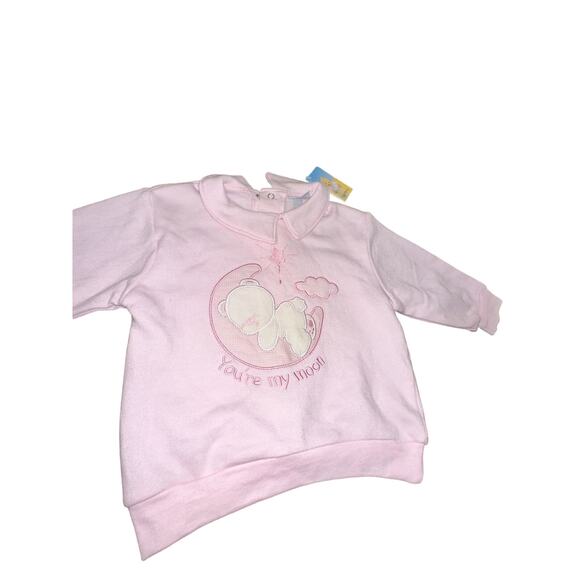 NWT Italian Kids Bear Moon sweatshirt- ilfagottino- 6-9M - Picture 5 of 15